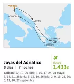 Oferta de Venecia - Joyas Del Adriatico por 1433€ en Viajes El Corte Inglés