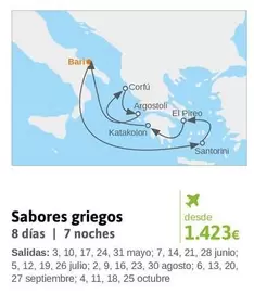 Oferta de Sabores Griegos por 1423€ en Viajes El Corte Inglés