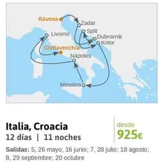 Oferta de Italia, Croacia 12 Días por 925€ en Viajes El Corte Inglés