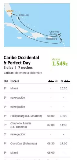 Oferta de Perfect - Caribe Occidental & por 1549€ en Viajes El Corte Inglés