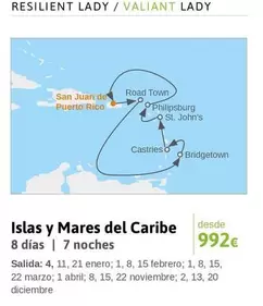 Oferta de San - Islas Y Mares Del Caribe por 992€ en Viajes El Corte Inglés