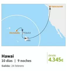 Oferta de Vancouver - Hawai por 4345€ en Viajes El Corte Inglés