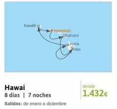 Oferta de Hawai por 1432€ en Viajes El Corte Inglés