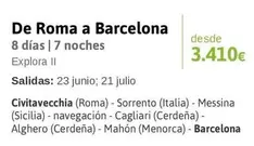 Oferta de Roma - De  A Barcelona 8 Días | 7 Noches por 3410€ en Viajes El Corte Inglés