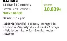 Oferta de Seven - Reikiavik por 10839€ en Viajes El Corte Inglés