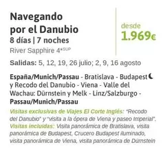 Oferta de River - Navegando Por El Danubio por 1969€ en Viajes El Corte Inglés