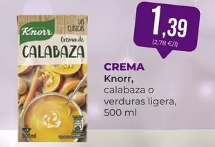 Oferta de Knorr - Crema por 1,39€ en SPAR Gran Canaria