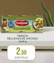 Oferta de Carbonell - Tripack Rellenas De Anchoa por 2,5€ en SPAR Gran Canaria