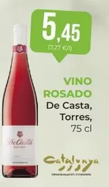 Oferta de De casta - Vino Rosado Torres por 5,45€ en SPAR Gran Canaria