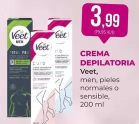 Oferta de Veet - Crema Depilatoria por 3,99€ en SPAR Gran Canaria