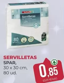 Oferta de Spar - Servilletas por 0,85€ en SPAR Gran Canaria