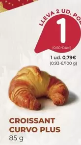 Oferta de Plus - Croissant Curvo por 0,79€ en SPAR Gran Canaria