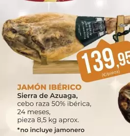 Oferta de Sierra de Azuaga - Jamón Ibérico por 139,95€ en SPAR Gran Canaria