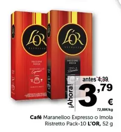 Oferta de Espresso - Cafe Marselloo Expresso O Imola por 3,79€ en Masymas