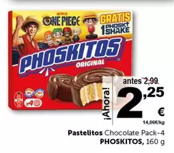 Oferta de Phoskitos - Pastelitos Chocolate por 2,25€ en Masymas