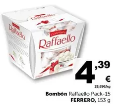 Oferta de Ferrero Rocher - Bombon Raffaello por 4,39€ en Masymas