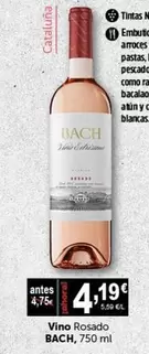 Oferta de Bach - Vino Rosado por 4,19€ en Masymas