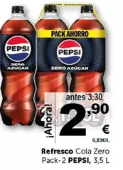 Oferta de Pepsi - Refresco Zero por 2,9€ en Masymas