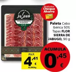 Oferta de Flor - Paleta Cebo Iberica 50% Tapas por 4,41€ en Masymas