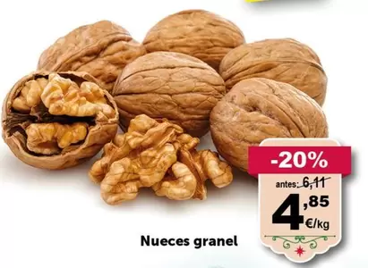 Oferta de Nueces Granel por 4,85€ en Masymas