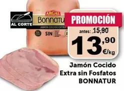 Oferta de Bonnatur - Jamon Cocido Extra Sin Fosfatos por 13,9€ en Masymas