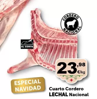 Oferta de Cuarto Cordero Nacional por 23,98€ en Masymas