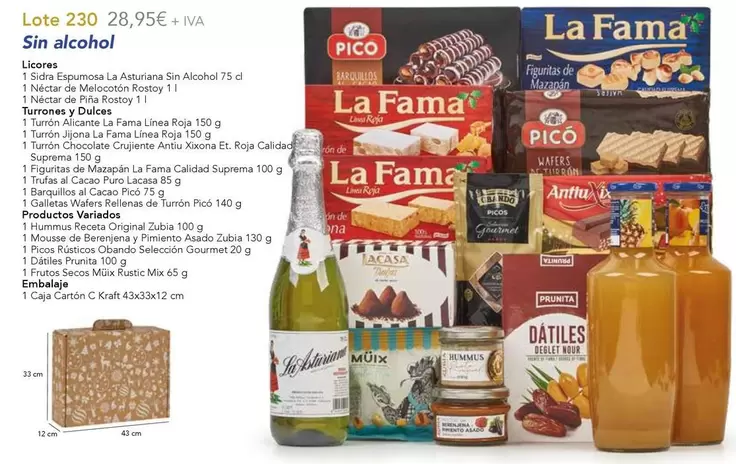 Oferta de La Asturiana - Lote 230 28.956. Viva en SPAR Fragadis