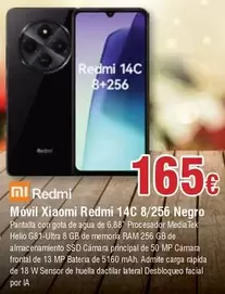 Oferta de Xiaomi - Móvil Redmi 14C 8/256 Negro por 165€ en Froiz