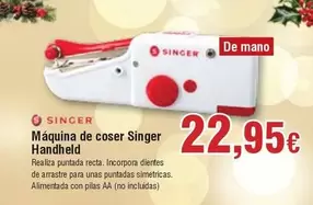 Oferta de Singer - Máquina De Coser  Handheld por 22,95€ en Froiz