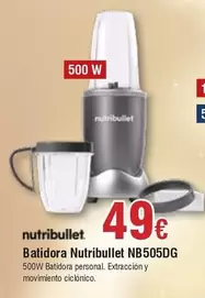 Oferta de Nutribullet - Batidora Nb505dg por 49€ en Froiz