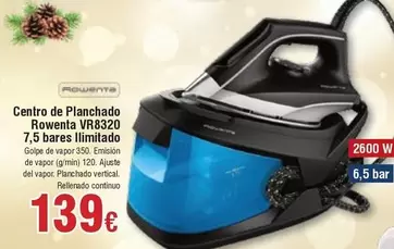 Oferta de Rowenta - Centro De Planchado Vr8320 por 139€ en Froiz