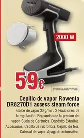 Oferta de Rowenta - Cepillo De Vapor Dr8270d 1 Access Steam Force por 59€ en Froiz