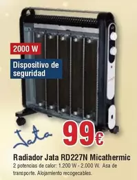 Oferta de Jata - Radiador Rd227n Micathermic por 99€ en Froiz