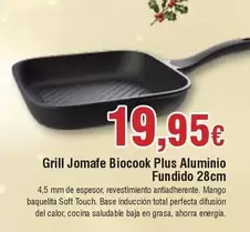 Oferta de Plus - Grill Jomafe Biocook  Aluminio Fundido 28cm por 19,95€ en Froiz