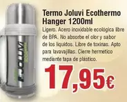 Oferta de Termo Joluvi Ecothermo Hanger 1200ml por 17,95€ en Froiz