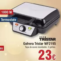 Oferta de Tristar - Gofrera Wf2195 por 23€ en Froiz