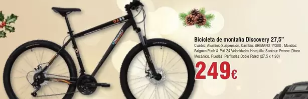 Oferta de Shimano - Bicicleta De Montana Discovery 27.5" por 249€ en Froiz