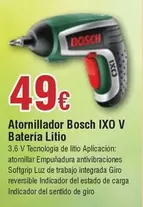 Oferta de Bosch - Atornillador  Ixo V por 49€ en Froiz