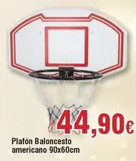 Oferta de Plafon Baloncesto Americano 90x60cm por 44,9€ en Froiz