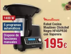 Oferta de Moulinex - Robot Cocina  Clickchef Hf4spr30 Con Vaporera por 195€ en Froiz