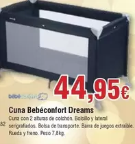 Oferta de Rueda - Cuna Bebé Confort Dreams por 44,95€ en Froiz