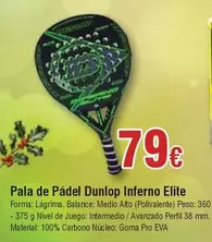 Oferta de Dunlop - Pala De Pádel  Interno Elite por 79€ en Froiz