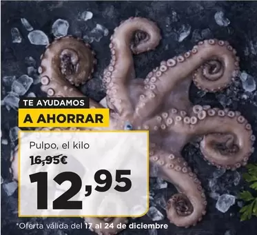 Oferta de Pulpo - por 12,95€ en Alimerka