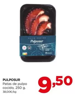 Oferta de Pulpo - sur Patas De  Cocido por 9,5€ en Alimerka