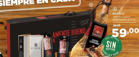 Oferta de Navidul - Jamon Cuatro Estaciones Elite por 59€ en Alimerka