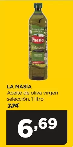 Oferta de La Masía - Aceite De Oliva Virgen Seleccion por 6,69€ en Alimerka