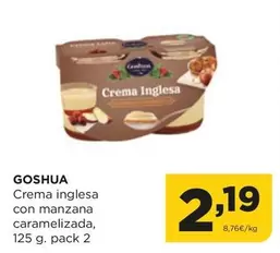 Oferta de Goshua - Crema Inglesa Con Manzana Caramelizada por 2,19€ en Alimerka