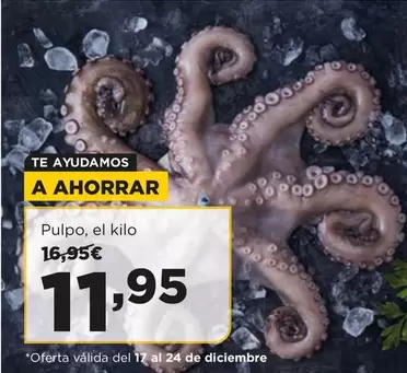 Oferta de Pulpo - por 11,95€ en Alimerka