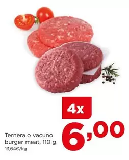 Oferta de Ternera O Vacuno Burger Meat por 6€ en Alimerka