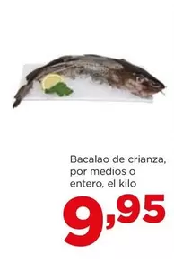 Oferta de Bacalao De Crianza por 9,95€ en Alimerka